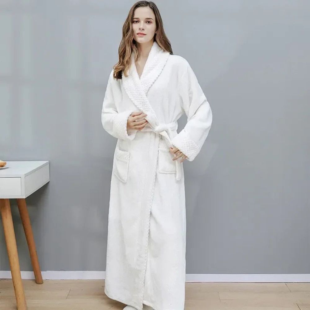 Peignoir de Bain Femme Blanc