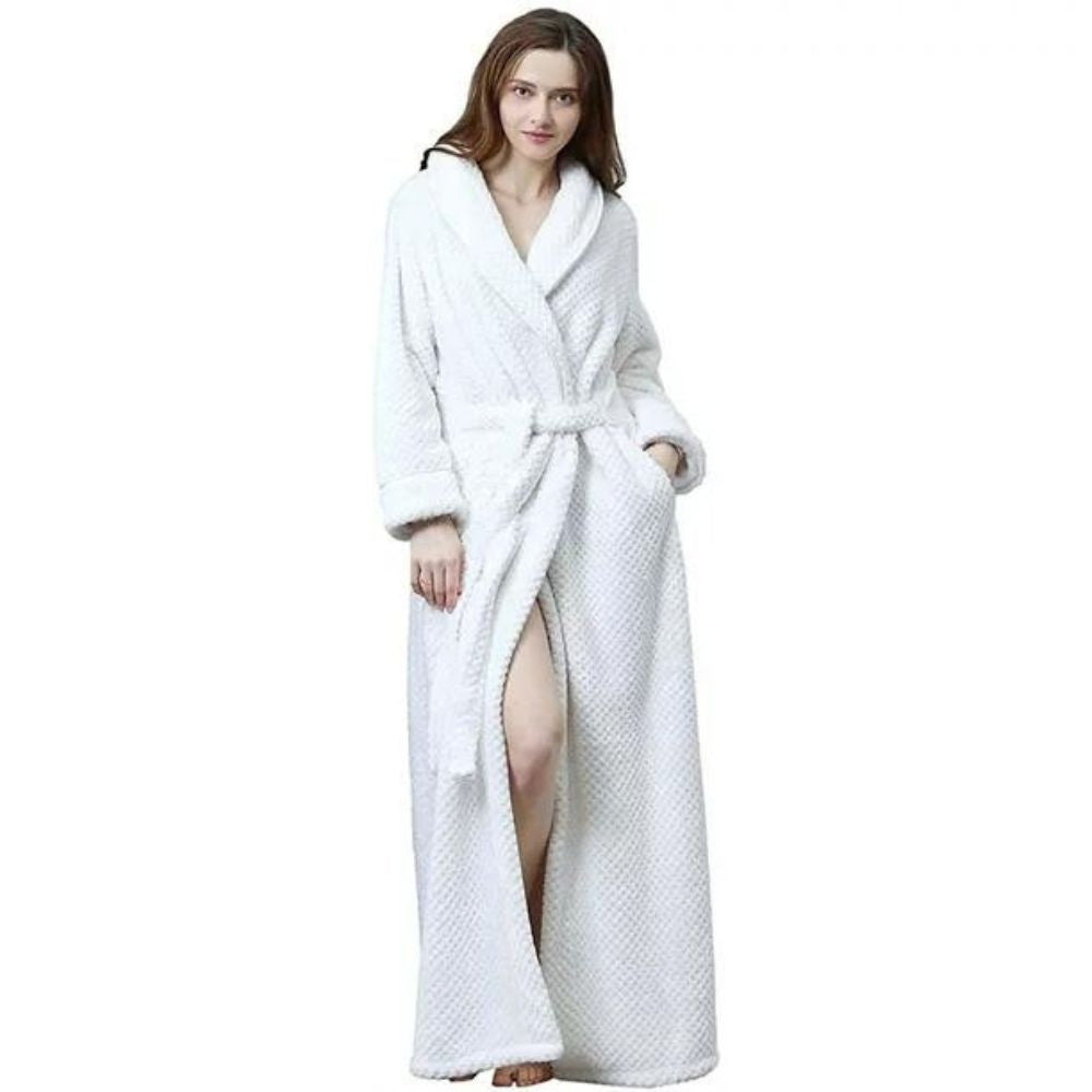 Peignoir Long Femme Blanc