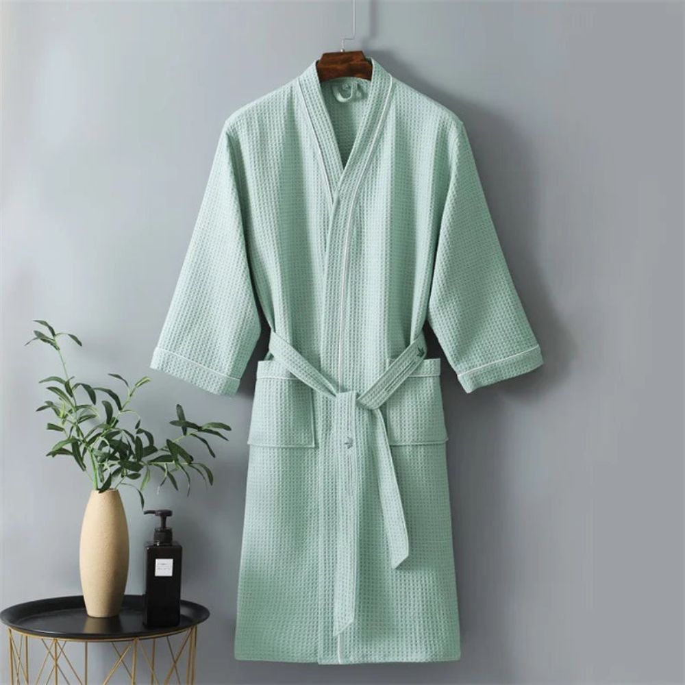 Peignoir Eponge 100% Coton Vert